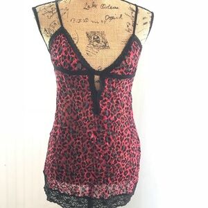 NWT Victorias Secret The Lacie Leopard Cheetah Babydoll Chemise Lingerie Sz S